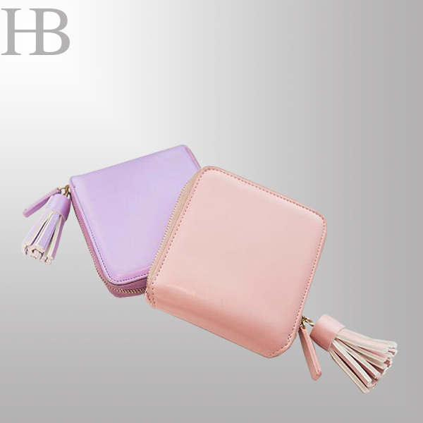 Color Wallet With Tassel