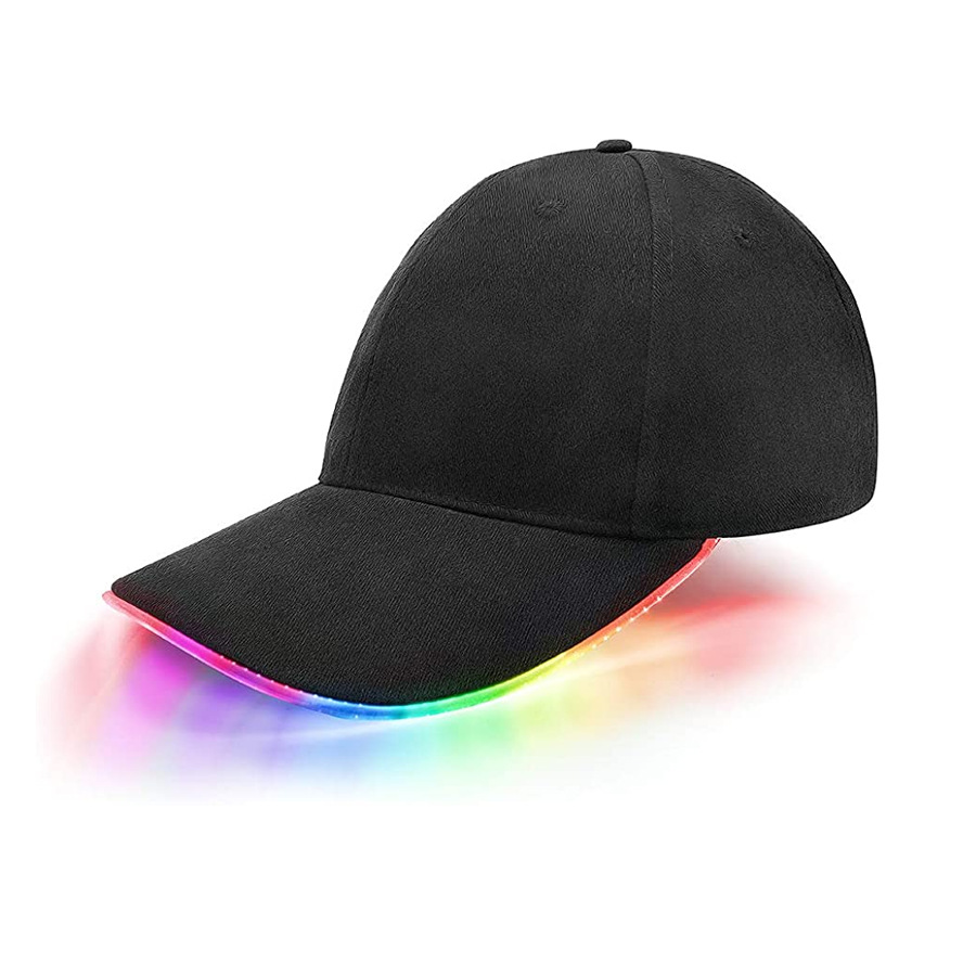 LED Hat Lighted Glow Party Baseball Cap Rave hat for Festival Club Stage